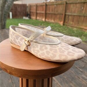Dolce Vita Cream Leopard Print Flats - 8.5